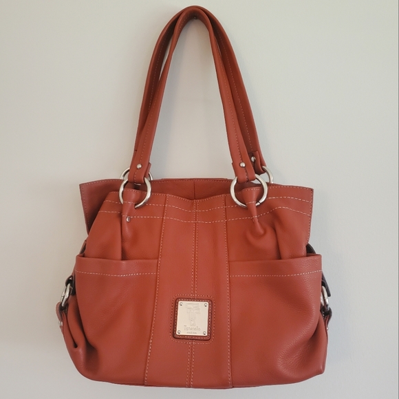 Tignanello Handbags - Tignanello orange leather purse